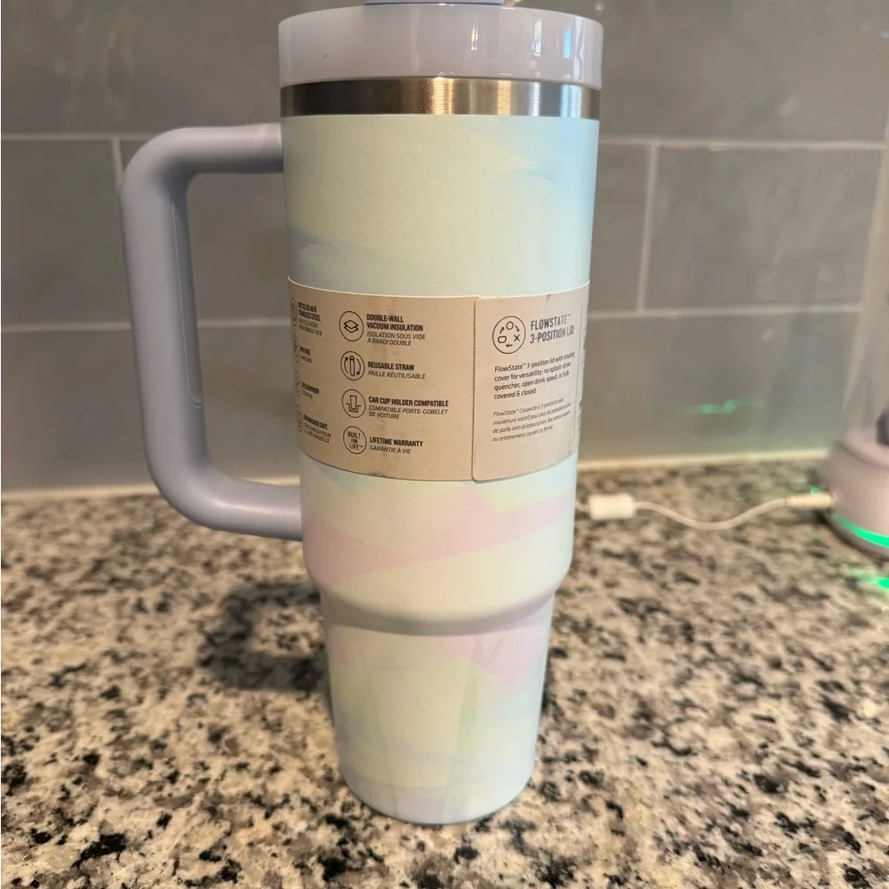 NWT!! Stanley Quencher H2.0 Tumbler - Cool Serene Brushstroke - Picture 2 of 4